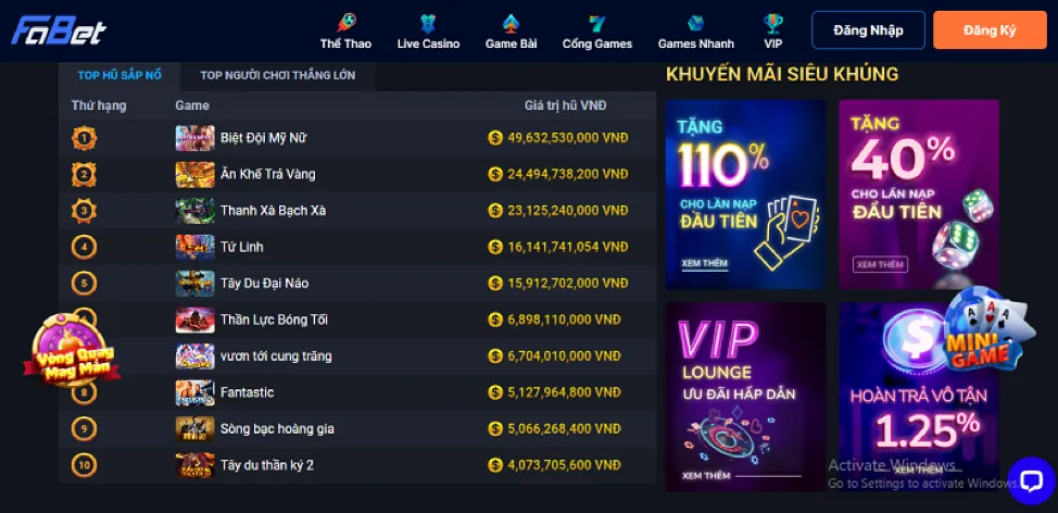 Ưu đãi Bắn Cá 1XBET